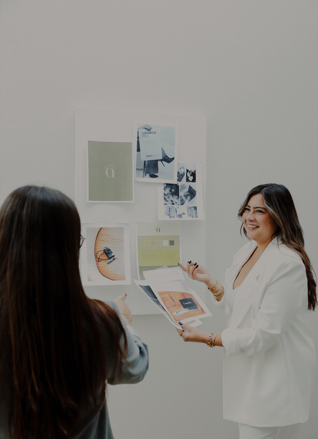 A Spark Studio strategy session with a moodboard